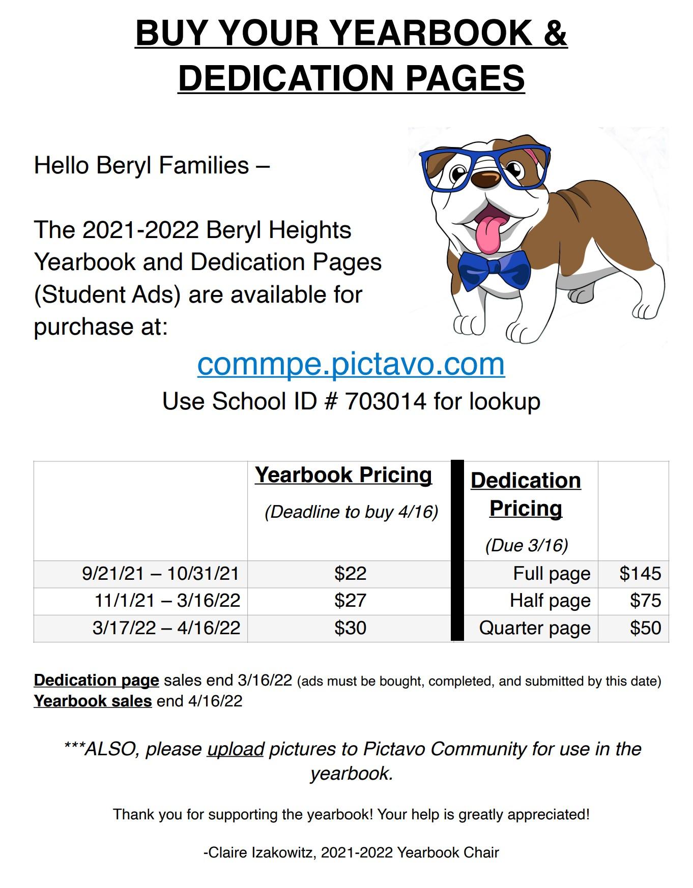Beryl Bulldog 2021 Yearbook
